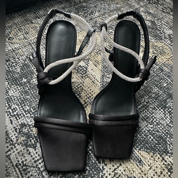 JONATHAN SIMKHAI satin crystal sandals - Picture 6 of 8